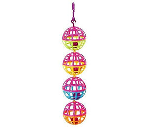 Produktbild von Karlie Vogelspielzeug Bunte Kunststoff Bällchen 18 cm