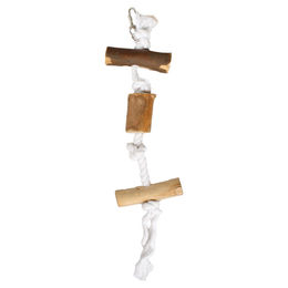 Produktbild von Karlie Vogelspielzeug Schaukel aus Seil und Holz in Natur und Beige
