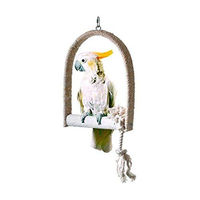 Produktbild von Karlie Vogelspielzeug Sisalschaukel mit Kalksitzstange beige Größe S 12x16x2 cm