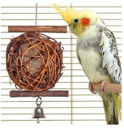 Karlie Vogelspielzeug Wooden Bird Ball aus Holz in Braun 10 cm – Bild 1 von 2