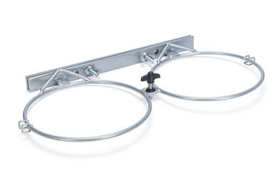 Karlie Wand- und Zwingerhalter aus Edelstahl für 2 Näpfe in Silber – Bild 1 von 2