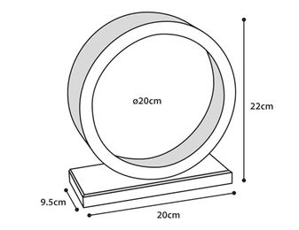 Karlie Wonderland Bogie Wheel Laufrad aus Naturholz für Nager Durchmesser 20 cm – Bild 1 von 7