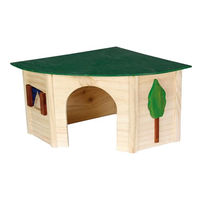 Produktbild von Karlie Wonderland Eckhaus Ecco Nagerhaus aus Holz Grösse L 44 x 31 x 19 cm
