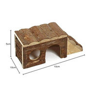 Produktbild von Karlie Wonderland Naturholzhaus mit Leiter für Hamster und Mäuse L 40 x 18 x 16 cm