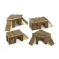 Produktbild von Karlie Wonderland Naturholzhaus mit zwei Leitern für Nager 35 x 35 x 16 cm