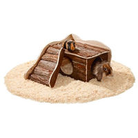 Produktbild von Karlie Wonderland Trapper Kleintierhaus aus Holz für Nager Braun 40 x 50 x 25 cm