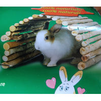 Produktbild von Karlie Wonderland Weidenbrücke aus Holz für Kaninchen 35 x 50 cm