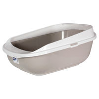 Produktbild von Karlie XXL Katzentoilette offene Schalentoilette aus Kunststoff Grau
