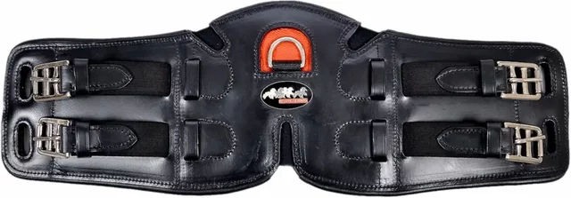 Karlslund Anatomisch geformter Leder-Kurzgurt für Pferde 35 cm - 35 cm – Bild 1 von 2