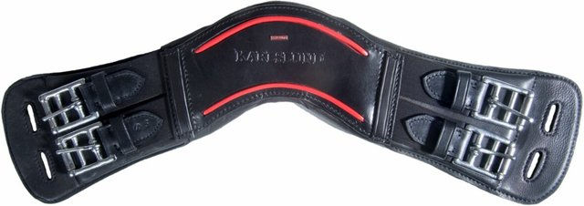 Karlslund Anatomisch geformter Sattelgurt aus Leder 35 cm - 35 cm – Bild 1 von 1