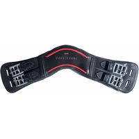 Produktbild von Karlslund Anatomisch geformter Sattelgurt aus Leder in Schwarz 55 cm - 55 cm