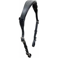 Produktbild von Karlslund Anatomisches Genickstück aus Leder für Pferde in Schwarz