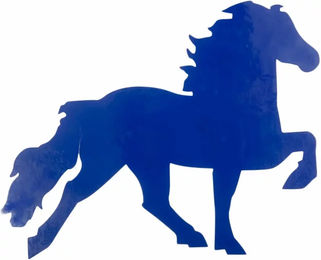 Produktbild von Karlslund Aufkleber Reiten Islandpferd Blau Kunststoff