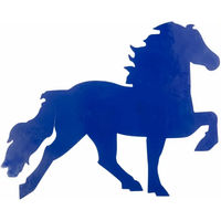 Produktbild von Karlslund Aufkleber Reiten Islandpferd Blau Kunststoff