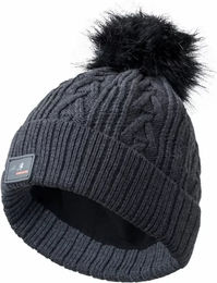 Produktbild von Karlslund Björk Wintermütze aus Wolle Unisex Schwarz Grau