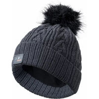 Produktbild von Karlslund Björk Wintermütze aus Wolle Unisex Schwarz Grau