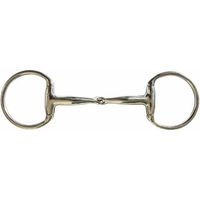 Produktbild von Karlslund Bliður Gebiss für Pferde mit 2 Ringen einfach gebrochen aus Edelstahl 125 mm