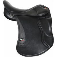 Produktbild von Karlslund Fjöður Dressursattel aus Leder für Pferde 17 Zoll 46cm Schwarz 96°