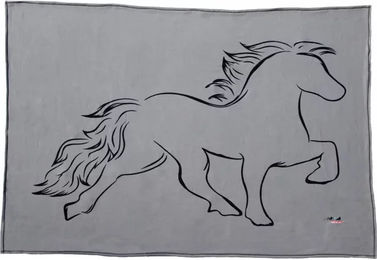 Produktbild von Karlslund Fleece-Decke für Pferde mit Islandpferd-Motiv