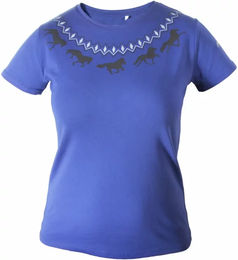 Produktbild von Karlslund Gæðingur T-Shirt für Damen in Blau Grösse XXL