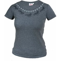 Produktbild von Karlslund Gæðingur T-Shirt für Damen in Grau Größe M