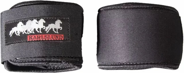 Karlslund Gamaschen aus Neopren für Pferde in Schwarz – Bild 1 von 3