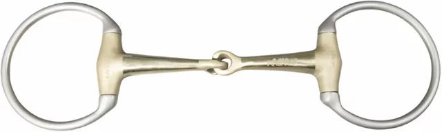 Produktbild von Karlslund Golden Mouth einfach gebrochenes Gebiss für Pferde 105 mm