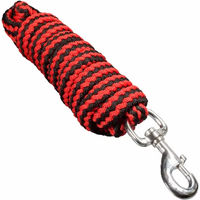 Produktbild von Karlslund Halfter und Stricke aus Seil in Grau und Rot - 215 cm