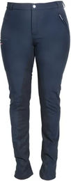 Produktbild von Karlslund Jökull Reithose für Mädchen mit Full Grip aus wasserabweisendem Softshell in Blau