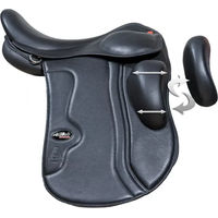 Produktbild von Karlslund KneeFit Reitsattel aus Leder in Schwarz