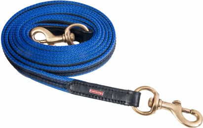 Karlslund Langer Gummizügel für Pferde Blau - 250 cm – Bild 1 von 2