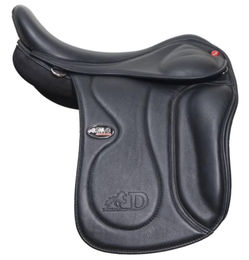 Produktbild von Karlslund Leder Sattel 17 Zoll 46cm Orange 75 Grad