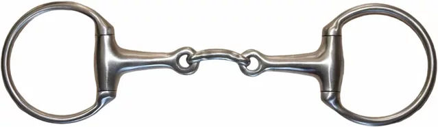 Karlslund Máni Gebiss für Pferde mit 2 Ringen aus Edelstahl 12,5 cm - 12,5 cm – Bild 1 von 3