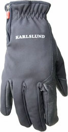 Produktbild von Karlslund Merino Reithandschuhe aus Leder für Damen und Herren wasserabweisend Winterhandschuhe Schwarz Grau Größe M