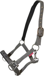 Produktbild von Karlslund Pferdehalfter mit Zügeln aus Nylon in Grau