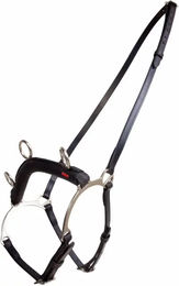 Produktbild von Karlslund Pferdekauer mit Stange aus Leder in Schwarz