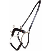Produktbild von Karlslund Pferdekauer mit Stange aus Leder in Schwarz
