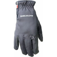 Produktbild von Karlslund Reithandschuhe aus Leder wasserabweisend für Damen und Herren Winterhandschuhe Schwarz Grau XS