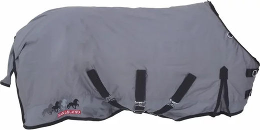 Karlslund Riding Equipment Wasserdichte Outdoor-Winterdecke für Pferde in Grau mit 200g Füllung – Bild 1 von 2