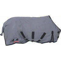 Produktbild von Karlslund Riding Equipment Wasserdichte Outdoor-Winterdecke für Pferde in Grau mit 200g Füllung