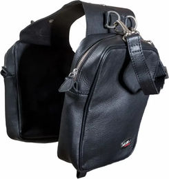 Karlslund Satteltasche für Pferde aus Leder in Schwarz – Bild 1 von 3