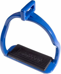 Karlslund Sicherheitssteigbügel aus Aluminium in Blau – Bild 1 von 3