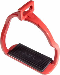 Karlslund Sicherheitssteigbügel aus Aluminium in Rot – Bild 1 von 2