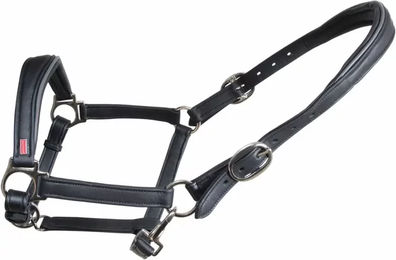 Karlslund Soft Comfort Halfter für Pferde aus Leder in Grau – Bild 1 von 2