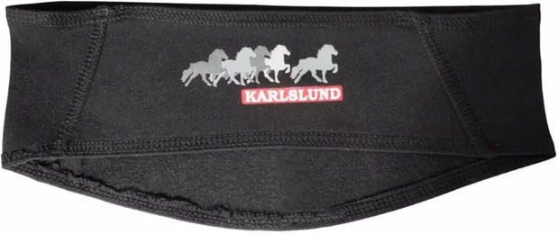 Produktbild von Karlslund Stirnband Frosti Fleece Unisex Schwarz Wasserabweisend 25x10 cm