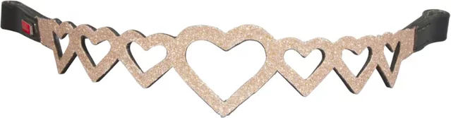 Produktbild von Karlslund Stirnband Kombi Multi Heart aus Leder für Pferde in Schwarz und Rosa