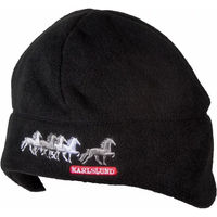 Produktbild von Karlslund Stormur Beanie Mütze aus Fleece in Schwarz Unisex Einheitsgröße