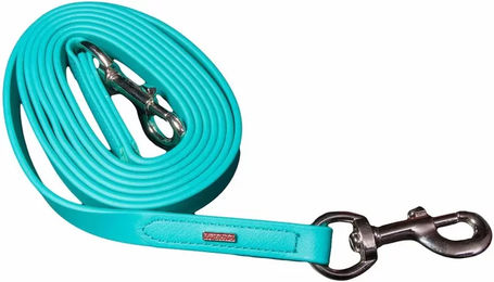 Karlslund SuperStrap-Zügel für Pferde in Türkis mit Chrom-Elementen – Bild 1 von 2