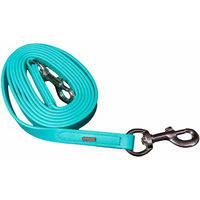 Produktbild von Karlslund SuperStrap-Zügel für Pferde in Türkis mit Chrom-Elementen