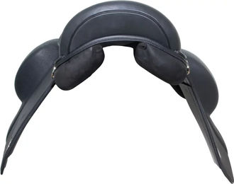 Karlslund Veifa Dressursattel für Pferde aus Latex in Blau 17 Zoll 28cm – Bild 1 von 4
